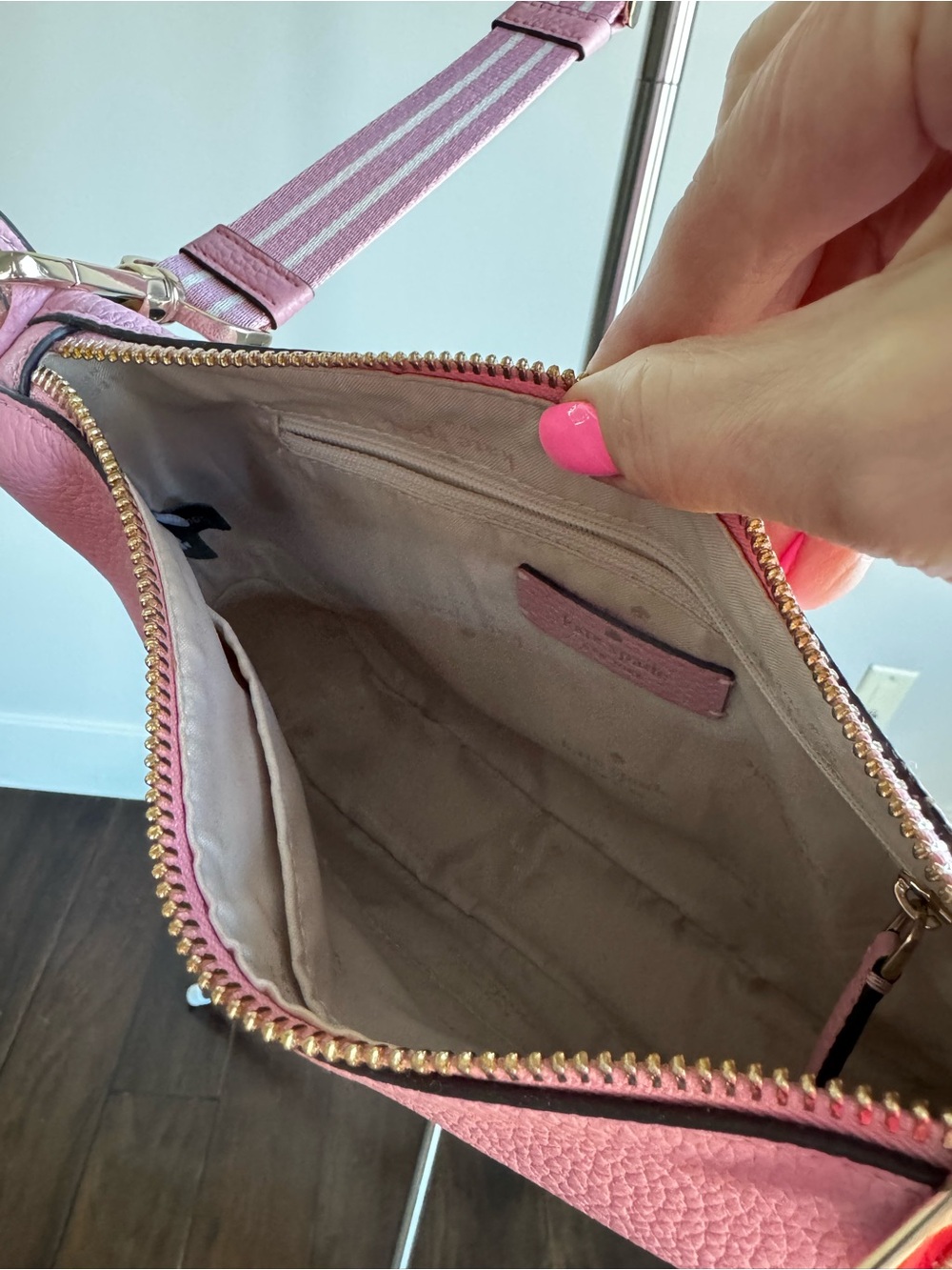 Kate Spade Rosie Pink Pebbled Leather Crossbody Bag - Like New Condition - Picture 4 of 6